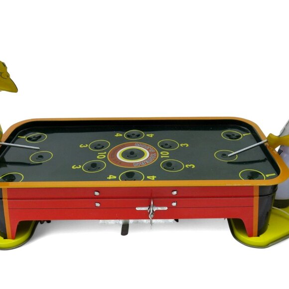 VINTAGE SIMPSONS Moe's Tavern Pool Game Tin Toy 2002 Collectible Wind-Up Action - Picture 4 of 13